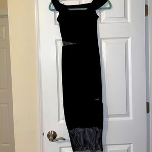 Black Shoulder Dress